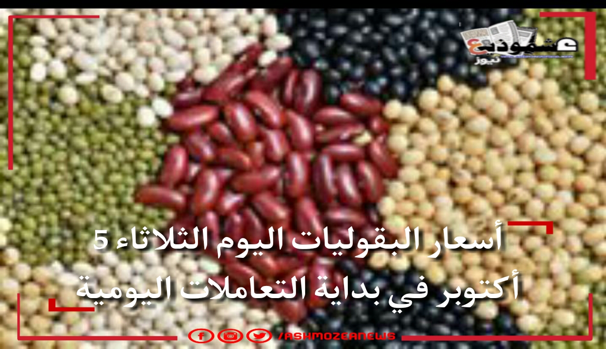 أسعار البقوليات اليوم الثلاثاء 5 أكتوبر في مصر.