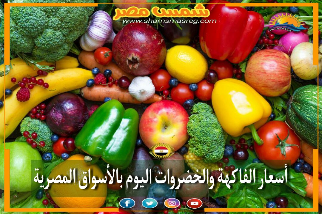 |شمس مصر|... لأهميتها في بناء الجسم..تعرف على أسعار الفاكهة والخضروات اليوم بالأسواق.